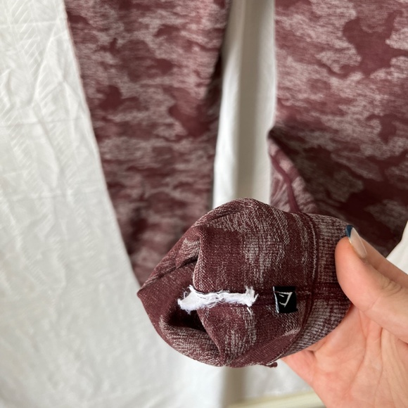 Gymshark Seamless High-Waisted Legging Camo Burgundy Small - Picture 10 of 10